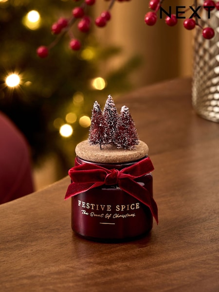 Red Festive Spice Mini Candle (AV2908) | £5