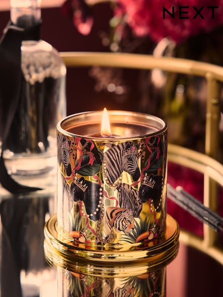Black Wild Paradise Saffron & Cedarwood Jar Candle (AV2920) | £12