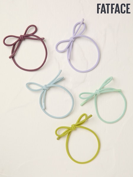 FatFace Green Bow Hair Elastics (AV2967) | £8.50