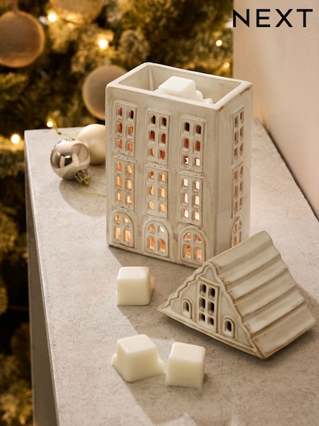 Natural Red & Gold Festive Spice Wax Burner Wax Burner (AV2998) | £18