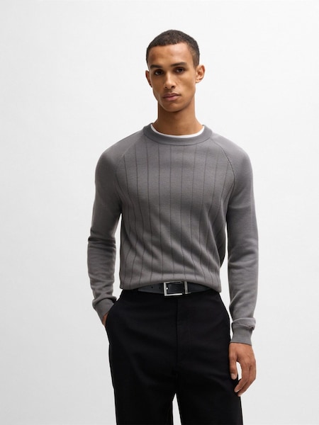 BOSS Black Reversible Leather Grained Belt (AV3118) | £99