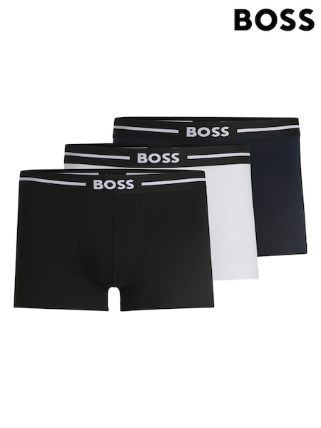 BOSS Blue Bold Stretch Cotton Boxers 3 Pack (AV3126) | £45