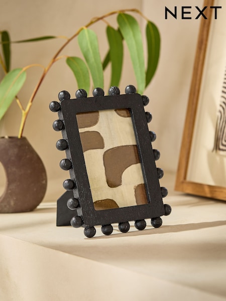 Black Textured Bobbin Photo Frame (AV3488) | £15