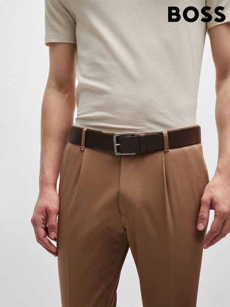 BOSS Brown Joris Leather Belt (AV3765) | £49