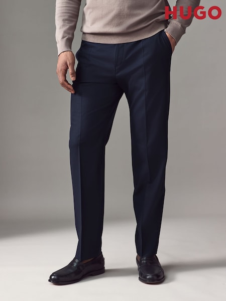 HUGO Blue Hugo Wool Blend Stretch Trousers (AV3768) | £129