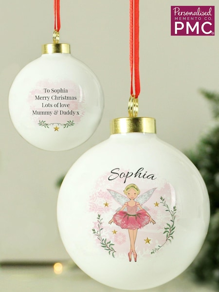 Personalised Sugar Plum Fairy Bauble by PMC (AV3932) | £14