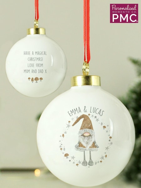 Personalised Christmas Gonk Bauble by PMC (AV3941) | £14