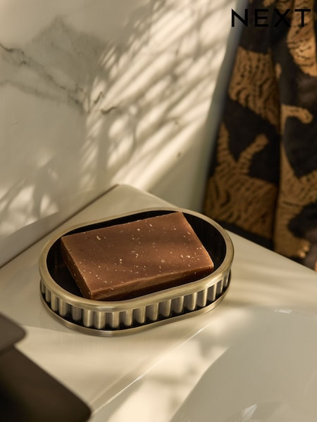 Gold Rib Soap Dish (AV4064) | £8