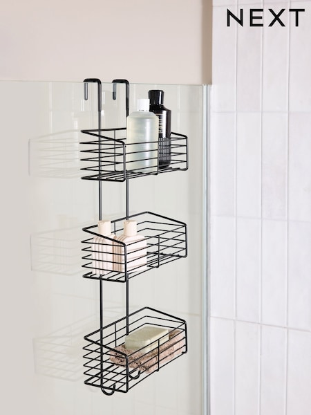 Black Over Door Three Tier Shower Caddy (AV4136) | £30