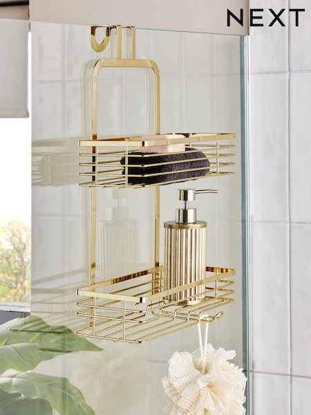 Gold Coloured Shower Caddy (AV4140) | £20