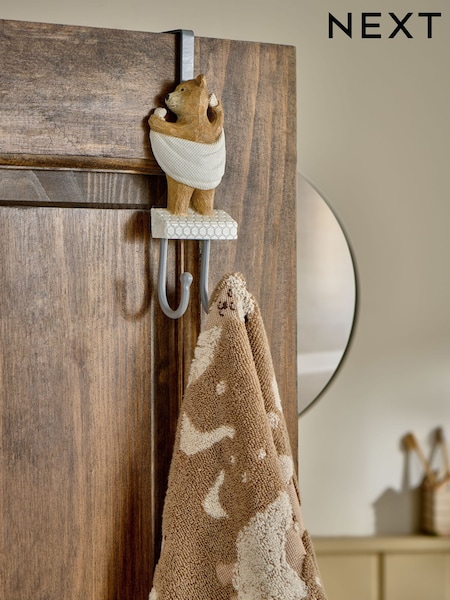 Natural Bertie Bear Over Door Hook (AV4192) | £10