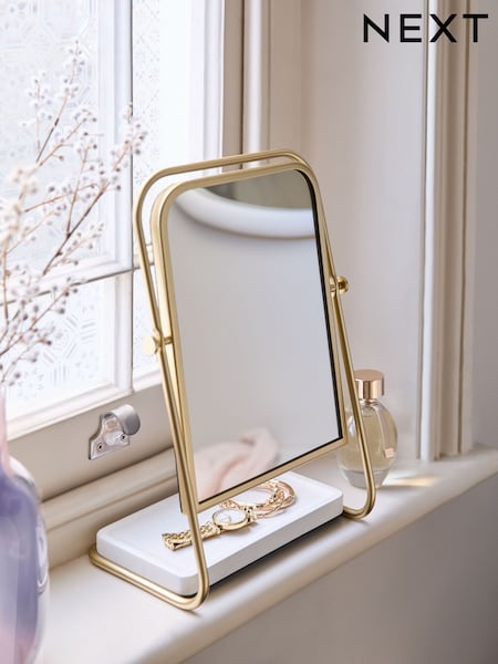 Gold Mia Dressing Table Mirror (AV4203) | £36