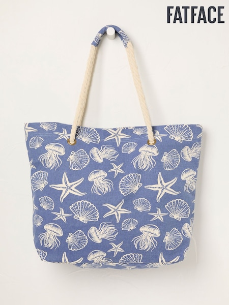 FatFace MCS Blue Sealife Printed Bag (AV4228) | £32.50