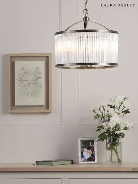 Laura Ashley Matt Antique Brass Sutton 3 Light Pendant Light (AV4282) | £275