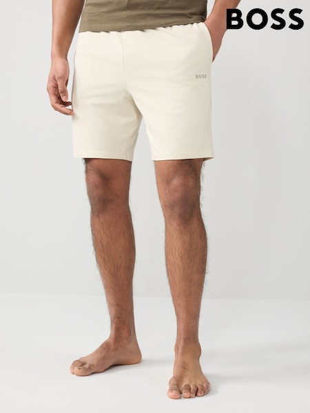 BOSS Cream Stretch Cotton Shorts (AV4357) | £39