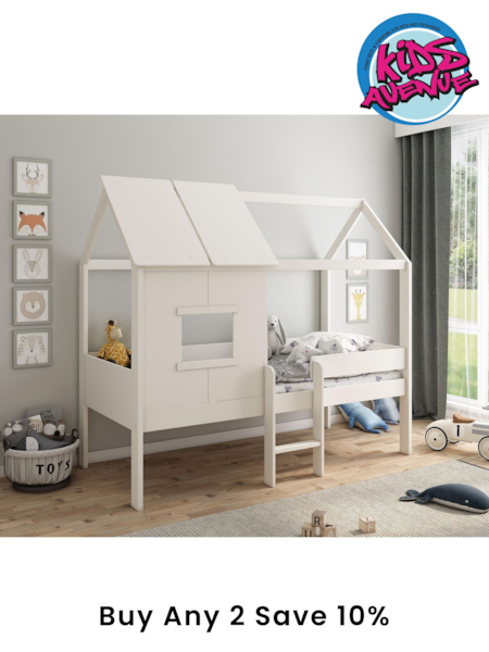 Kids Avenue White Mini Playhouse without Storage (AV4433) | £420