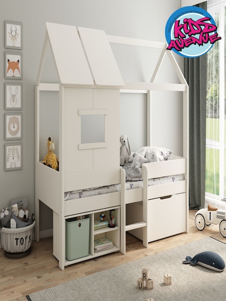 Kids Avenue White Mini Playhouse with Storage (AV4440) | £560