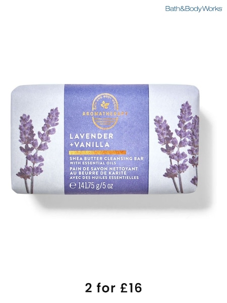 Bath & Body Works Lavender Vanilla Shea Butter Cleansing Bar 5 oz / 141.75 g (AV4511) | £11.50