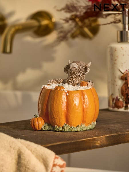 Orange Hamish Pumpkin Bath Ornament (AV4522) | £12