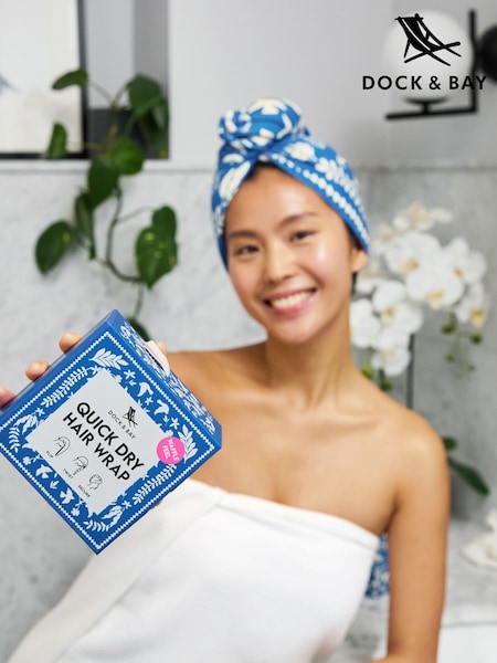 Dock & Bay Serene Songbird Wrap Quick Dry Waffle Hair Towel (AV4562) | £15