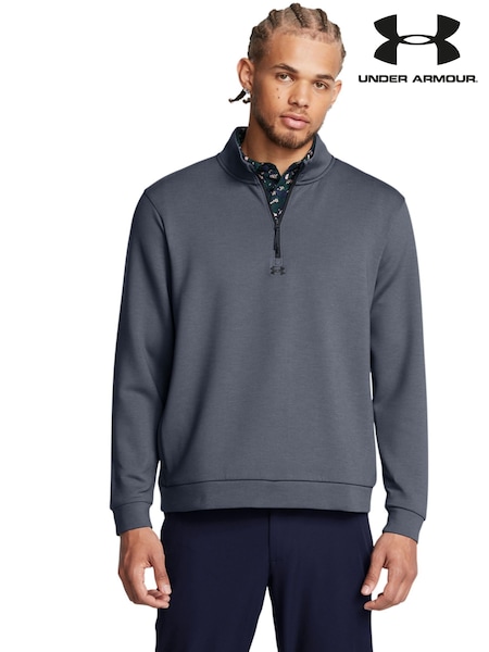 Under Armour Dark Grey Drive Quarter Zip Sweatshirt (AV4634) | £65