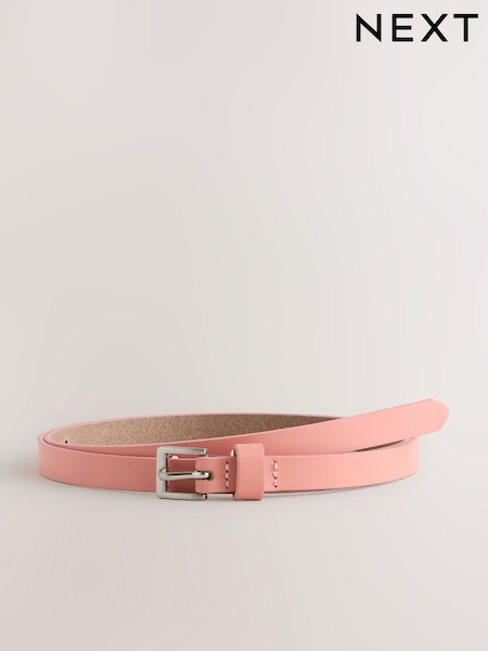 Coral Skinny Leather Belt (AV4777) | £12
