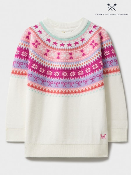 Crew Clothing Company Natural Fairisle Pattern Jumper (AV4837) | £28 - £36