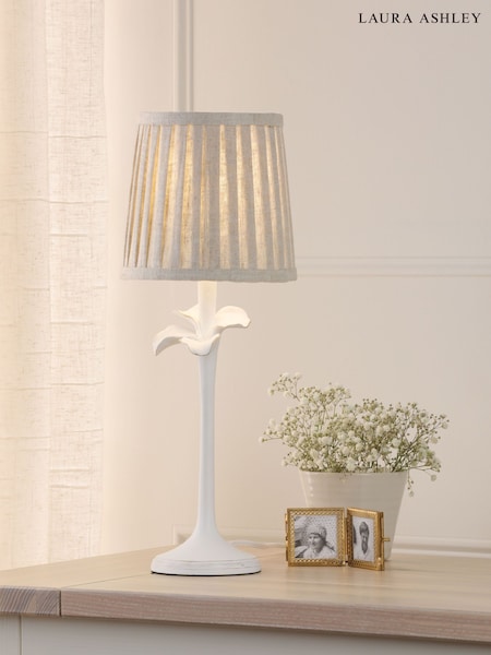 Laura Ashley White Eleni Table Lamp (AV4843) | £55