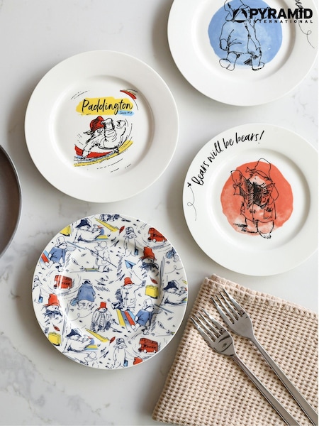 Pyramid International Multi Paddington Bear 4 Pack Of Side Plates (AV5175) | £22