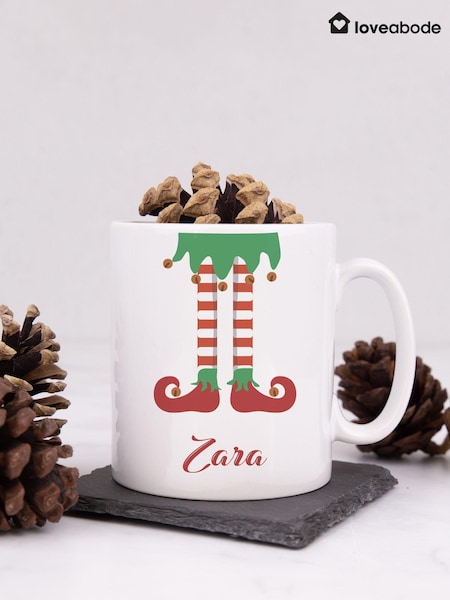 Personalised Elf Legs Christmas  Mug by Loveabode (AV5188) | £15