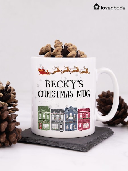 Personalised Traditional Christmas Mug by Loveabode (AV5198) | £15