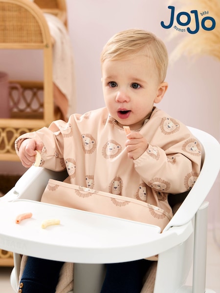 JoJo Maman Bébé Neutral Lion Sleeved Bib (AV5212) | £10