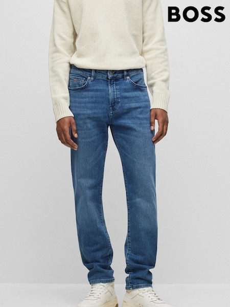 BOSS Blue Maine Relaxed Fit Stretch Jeans (AV5436) | £119