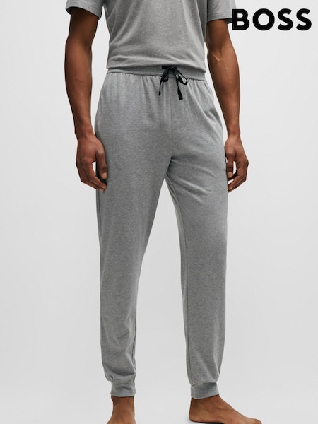 BOSS Grey Stretch Cotton Tracksuit Bottoms (AV5487) | £49