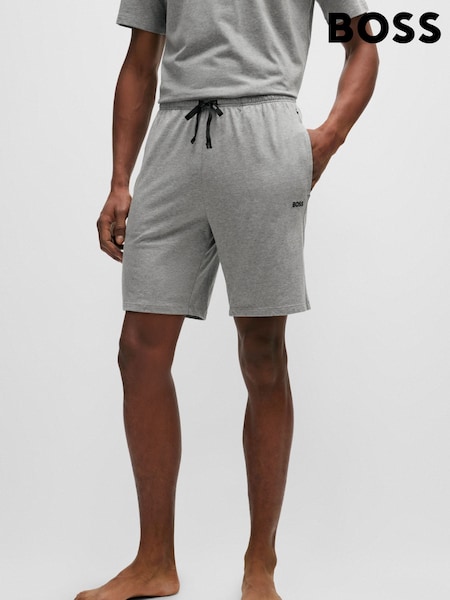 BOSS Grey Stretch Cotton Shorts (AV5514) | £39