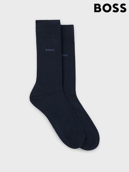 BOSS Blue Regular Length Socks 2 Pack (AV5547) | £16