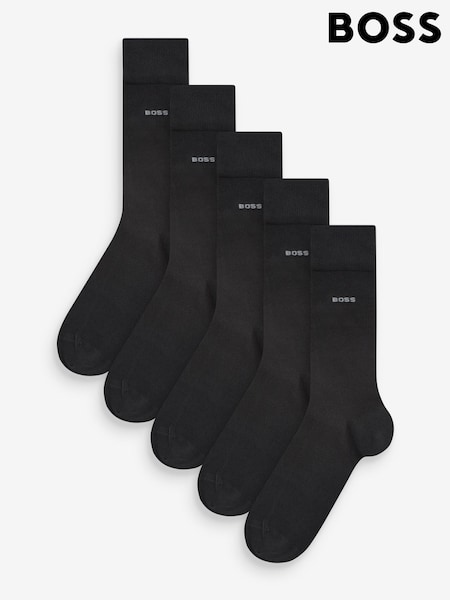 BOSS Black Regular Length Socks 5 Pack (AV5548) | £39