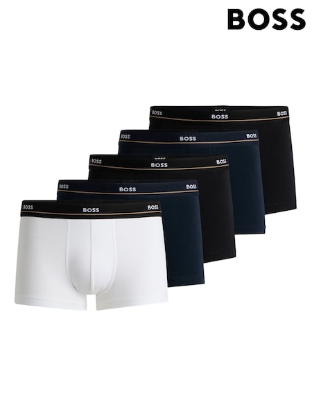 BOSS Blue Essential Stretch Cotton 5 Pack Boxers (AV5594) | £69