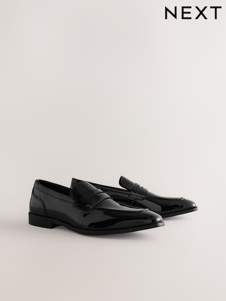 Black Patent Loafers (AV5628) | £39