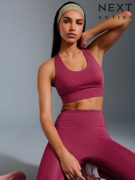 Burgundy Red Active Cross Back Bra (AV5685) | £20