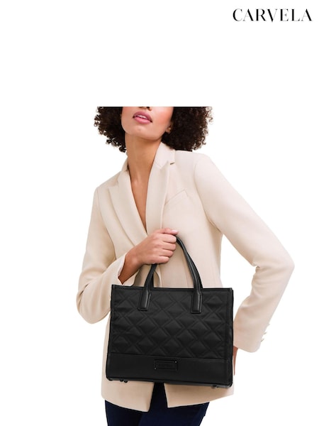 Carvela Taylor Midi Black Tote Bag (AV5703) | £99