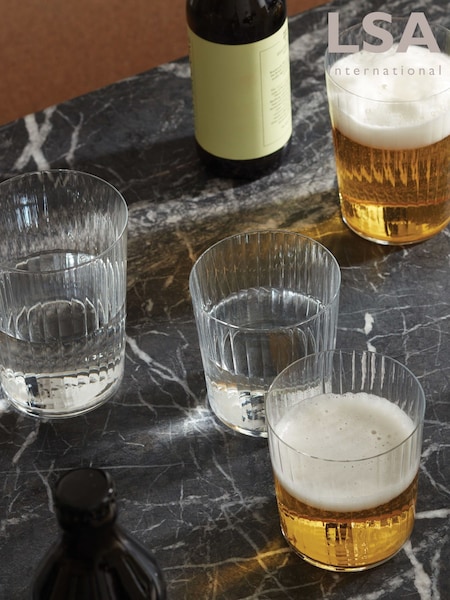 LSA International Clear Gio Line Tumbler 560ml Set of 4 (AV6040) | £30