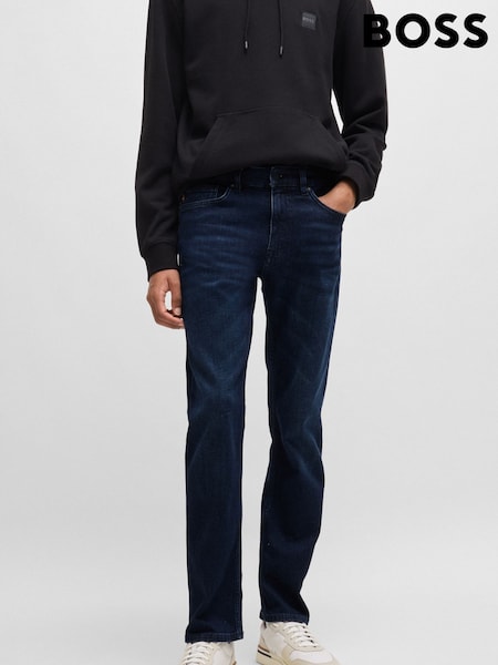 BOSS Blue Chrome Slim Fit Delaware Stretch Jeans (AV6375) | £119