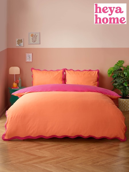 heya home Coral Scallop Duvet Set (AV6476) | £28 - £54