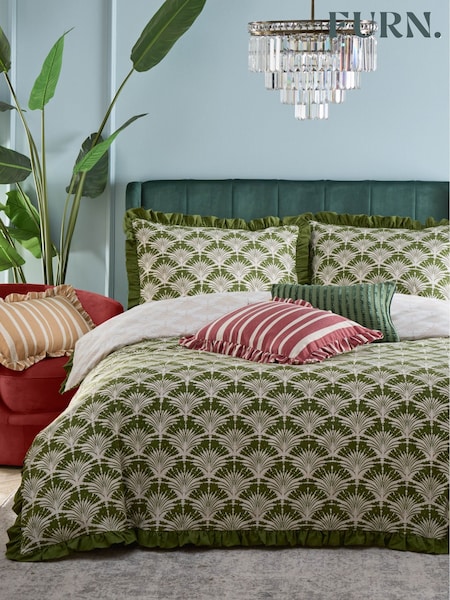 Furn Moss Deco Palm Duvet Set (AV6481) | £28 - £50