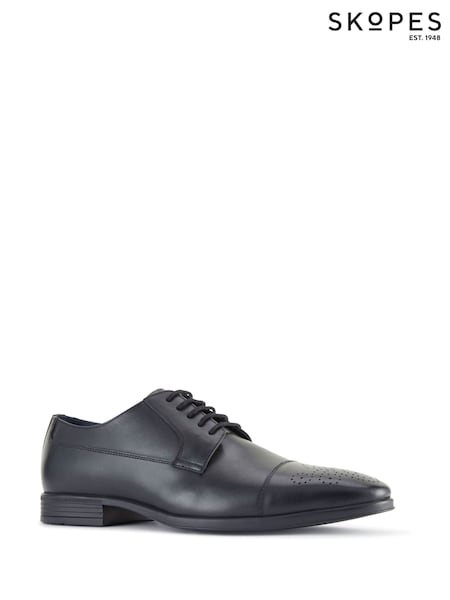 Skopes Black Toe Cap Brogues Shoes (AV6483) | £60