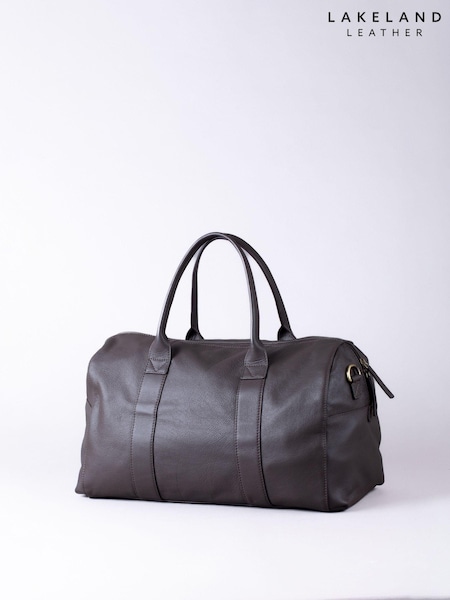 Lakeland Leather Brown Small Shoregill Holdall Bag (AV6637) | £109