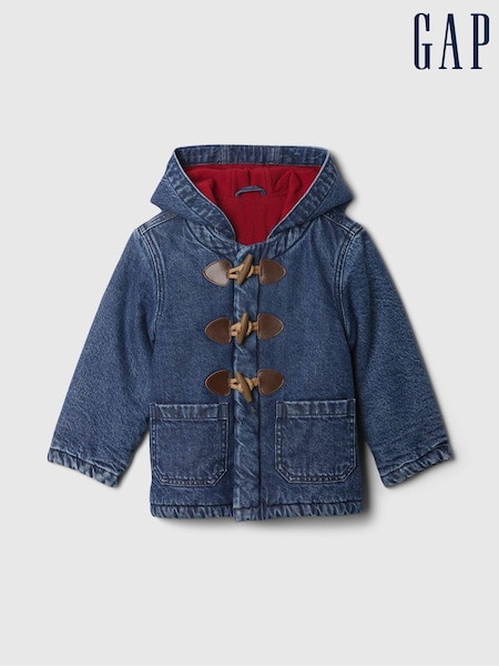 Gap Blue Paddington Toggle Denim Duffle Coat Jacket (6mths-5yrs) (AV6739) | £42