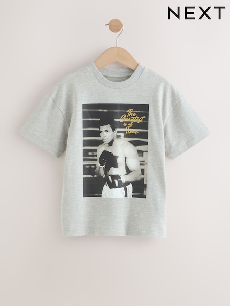 Grey Muhammad Ali T-Shirt (7-16yrs) (AV6804) | £15 - £17