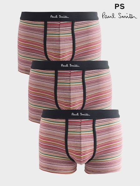 PS Paul Smith Red Signature Stripe Logo Band Boxers 3 Pack (AV7268) | £44